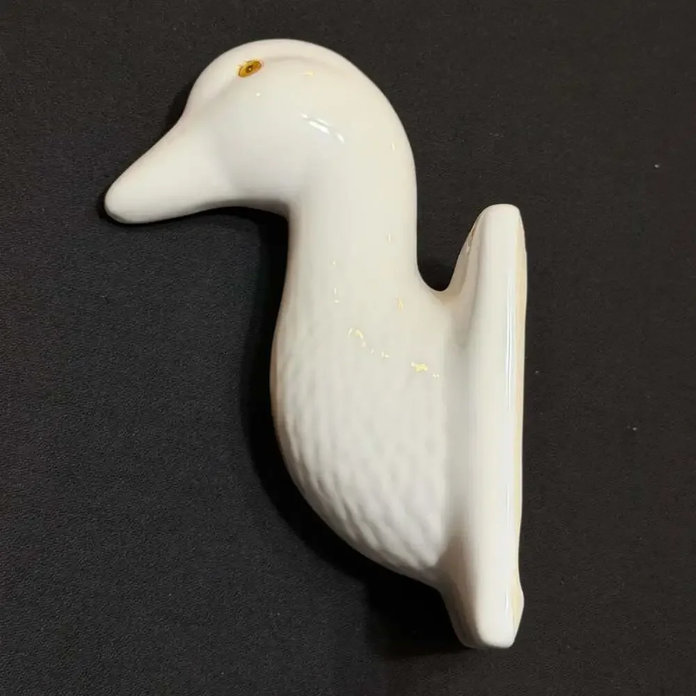 Vintage Marsh Industries Ceramic Duck Head Wall Mount Towel Apron Holder